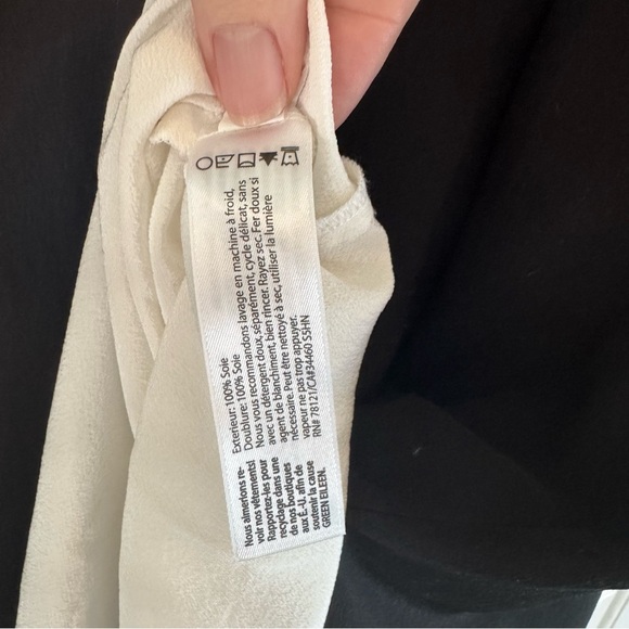 Eileen Fisher Black Sleeveless Shift Dress 100% Silk Lined Size Medium - Picture 8 of 8